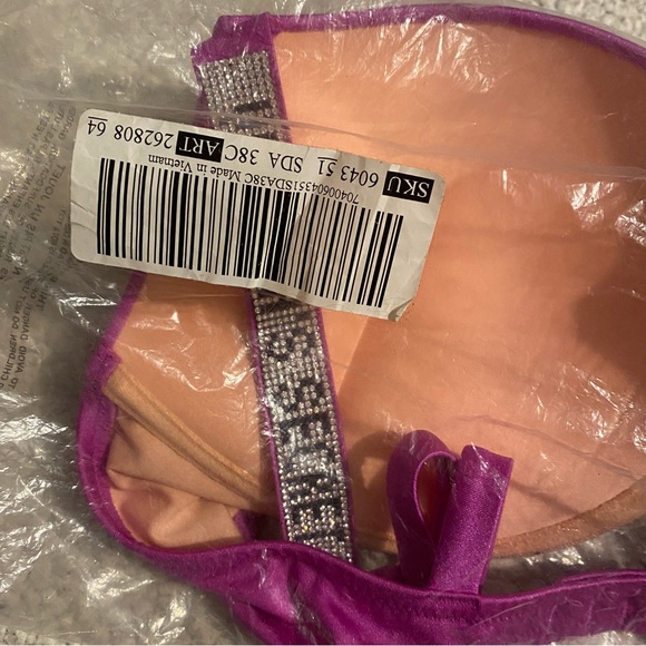 💖Victoria's Secret 🌸Shine Strap Swim Bombshell Add-2-cups Push-up Top 38C💖 - Picture 9 of 10